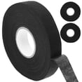 thumbnail image 1 of TEHAUX 3Pcs Cloth Electrical Tape Black for Wiring Projects and Automotive Accessories, 1 of 7