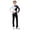White, variant on Kids Boys Modern Jazz Latin Dance Unitard Figure Skating Jumpsuit Long Sleeve Rhinestone Color Block Bodysuit Purple 6