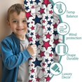 thumbnail image 3 of Blackout Kids Curtains,Red White Blue Baseballs and Stars Pattern Childrens Insulated Curtains Set Of 2,Bedroom Essentials,Toddler Room Decor 52"x63", 3 of 5