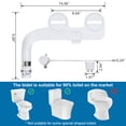 thumbnail image 2 of Non-Electric Slim Bidet Attachment for Toilet – Dual Self-Cleaning Nozzles, Adjustable Water Pressure, Feminine & Rear Wash, Brass Inlet, Easy Installation – Multiple Color & Trim Options Available, 2 of 6