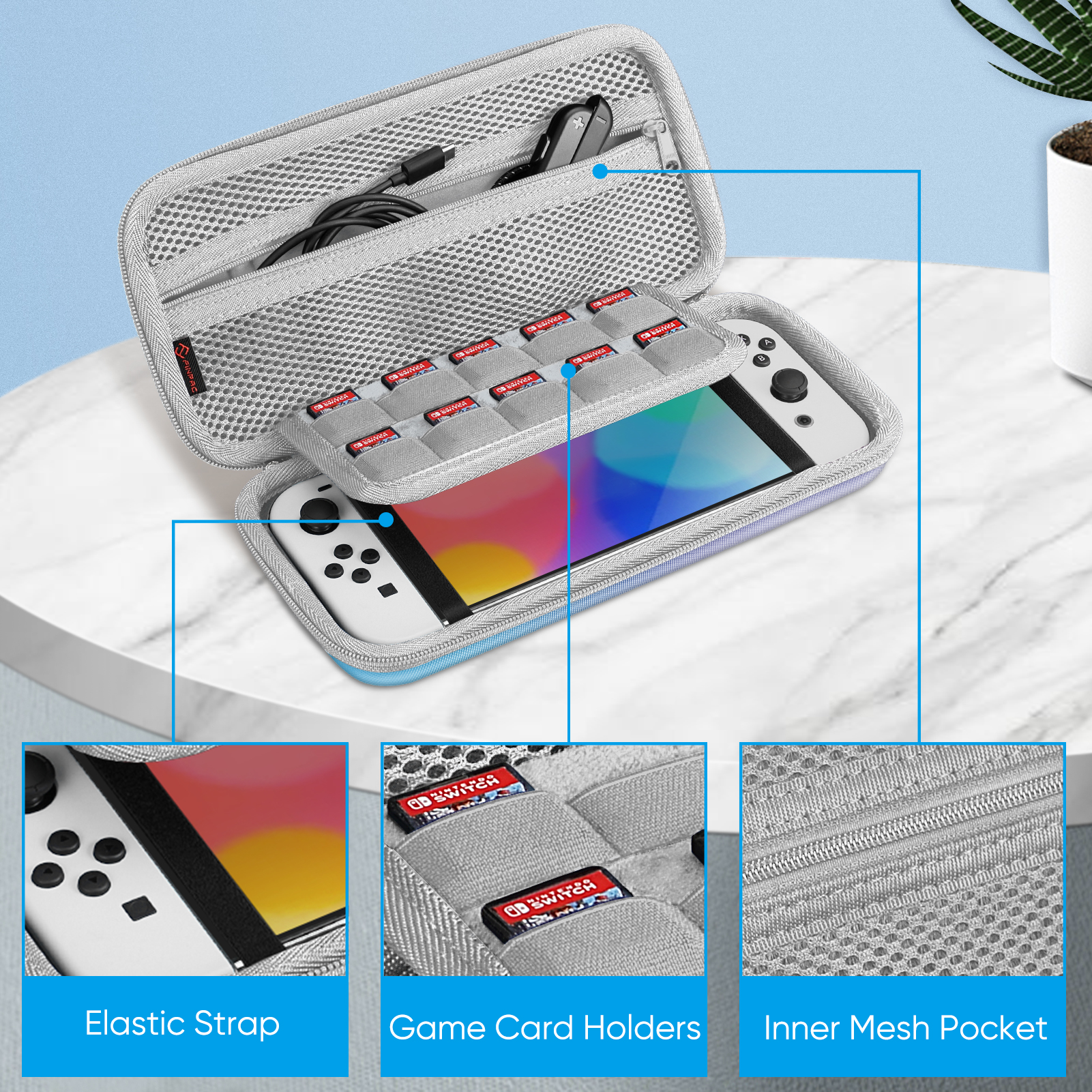 Fintie Nintendo Switch Carrying Case - Evening Ombre photo 2