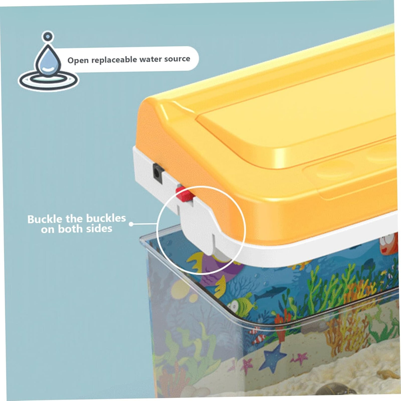 ds Aquarium Fishing Toy With Light & Music - Artificial Fish Tank With 2 Magnetic Fish, Electric Design - Educational Toy For Children