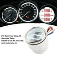 thumbnail image 3 of 3 in 1 Instrument Sensor Kit, Car Boat Engine Instrument Coolant Temperature Oil Pressure Meter Voltmeter Digital Display Backlight, 3 of 7