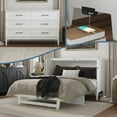 thumbnail image 1 of Santa Fe Lit Escamotable Coffre en Bois Format Grand avec Matelas et Chargeur Intégré, Blanc, 1 of 19