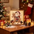 thumbnail image 2 of Christmas DIY Diamond Art Kits with Frame for Adults Beginners, Santa Snowman Reindeer Stocking Xmas Tree Bead Art Set, Complete Craft Supplies, Handmade Wall Decor, Christmas Holiday Gift, 2 of 8