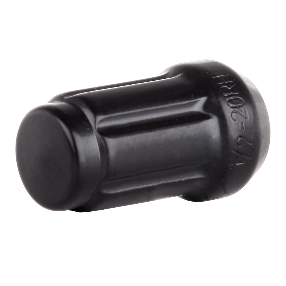 CCIYU Set of 23 Black Chrome Spline Wheel Lug Nuts + 2 Keys for Ford Explorer/Explorer Sport Trac/Mustang for Jeep Commander/Liberty/Wrangler 2010-2014 12mmX2.0 Drive Close End 1.38" Tall