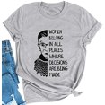 thumbnail image 1 of YourTops T-Shirt Graphique pour Femmes « Appartenir à Tous les Endroits » (US L, 4-Grey), 1 of 2