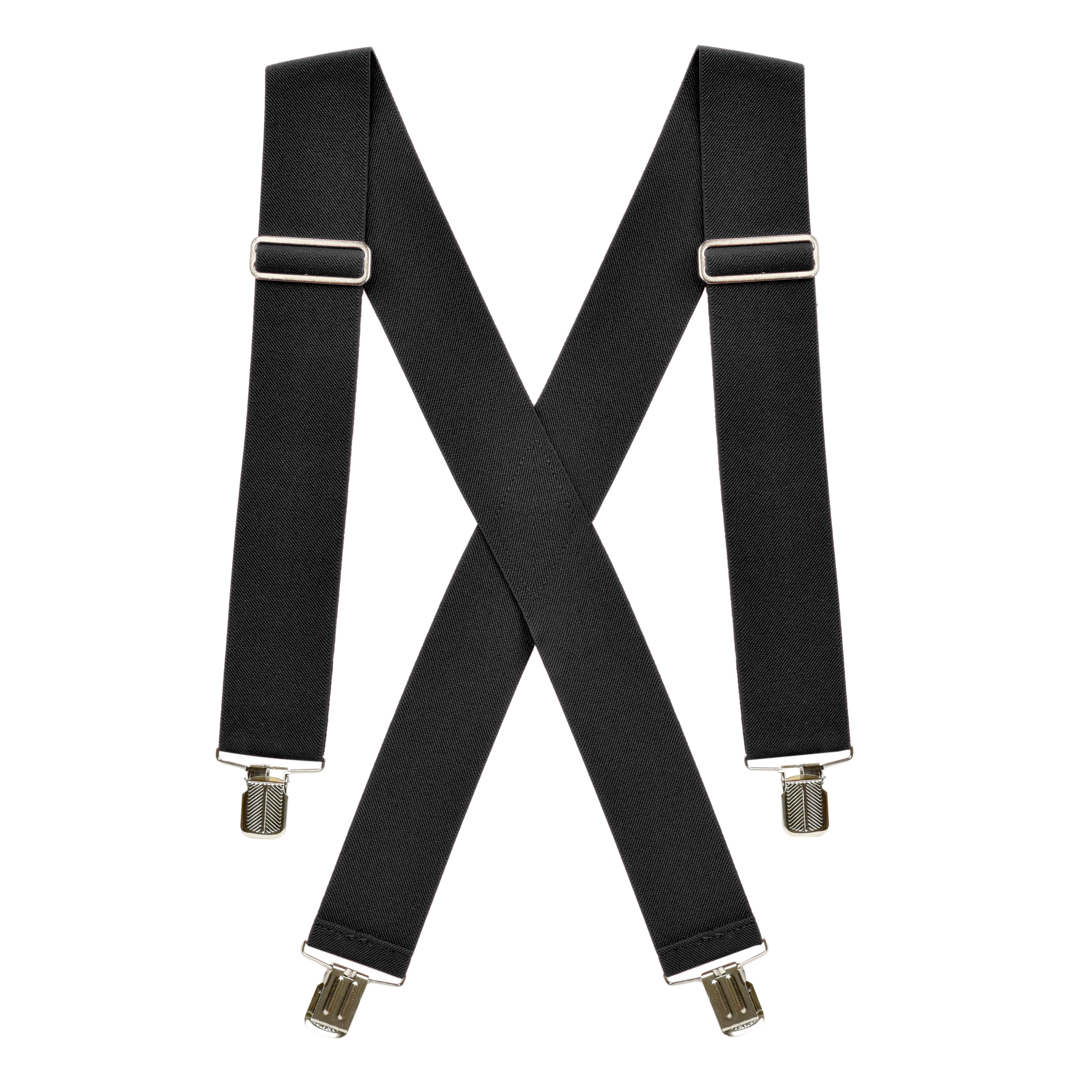 Hold’em Suspenders for Men Heavy Duty for Big and Tall Adult - Black ...