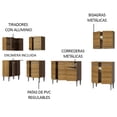 thumbnail image 4 of Cocina Integral Completa Esquinera 357cm Emilly Rock Madesa 01 - Marrón Madesa GCEM357001, 4 of 10