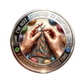 thumbnail image 2 of Ke1Clo Commemorative Coin, Exquisite Metal Relief Ornament for Protection Blessing, 4cm Collectible Gift with Polished Finish for Birthday Baptism Holiday, 2 of 7