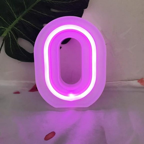 WE Neon Sign, Neon Alphabet Light Light Up LED Letters Lights Light Up Marquee Letters Lights Battery USB Pink