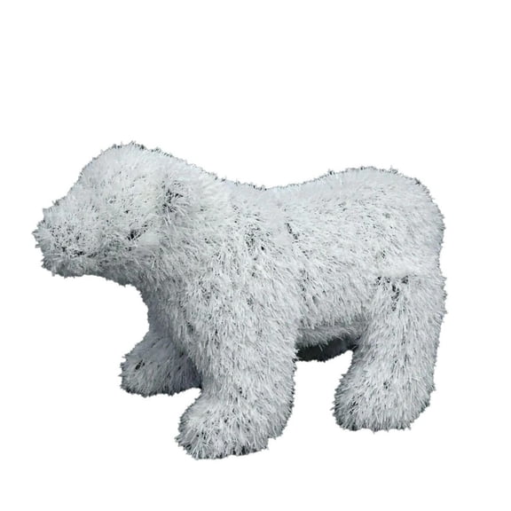Universal Statues Standing Polar Bear Outdoor Garden Artificial Turf Topiary - 22" - White