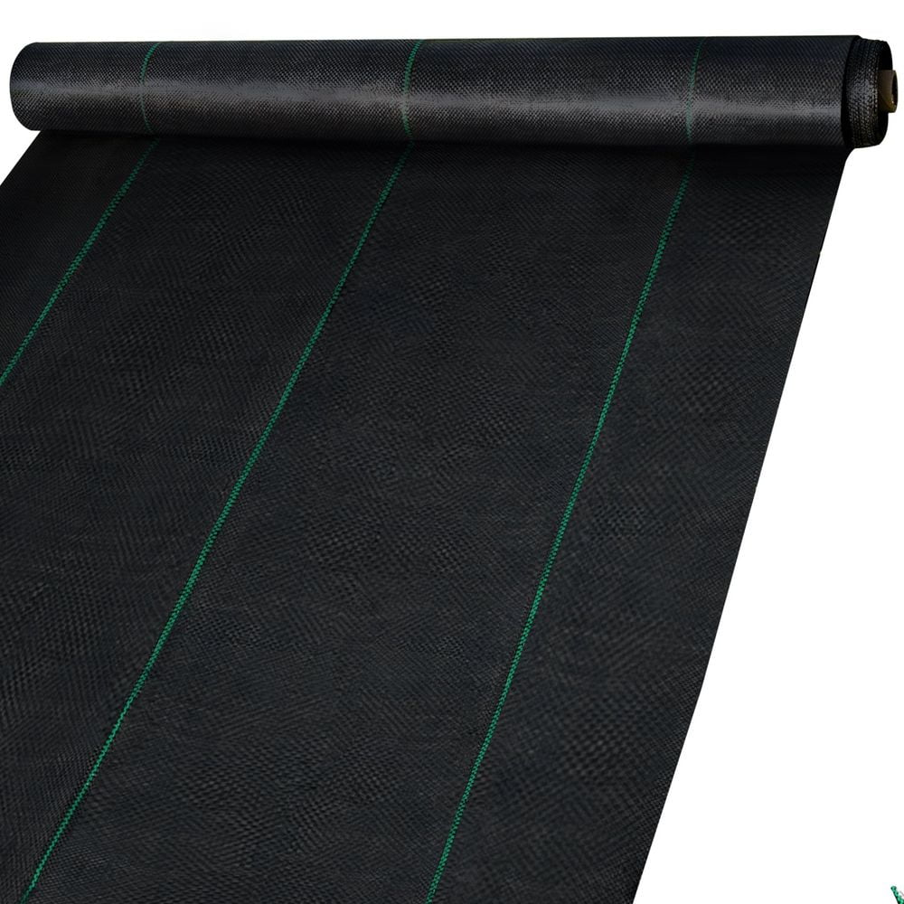 2x3FT 300FT Heavy Duty Weed Barrier Fabric - 2.4OZ Woven Ground Cover, High Permeability for Landscaping & Flower Beds