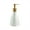 White, variant on Matte Ceramic Soap Dispenser, Hand Soap Dispenser Bathroom, 280ml Porcelain Soap Dispenser with Matte Gold Pump, Dish Soap Dispenser for Kitchen, Bathroom
