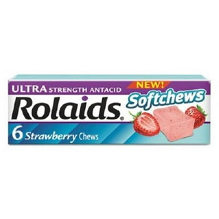 Lil Drugstore Products R10309 Ultra Strength Antacid Soft chews Strawberry, 12 Packs per Box - Pack of