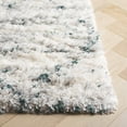 thumbnail image 3 of SAFAVIEH Fontana Darina Diamond Shag Area Rug, Green/Ivory, 5'3" x 7'6", 3 of 7