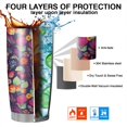 thumbnail image 7 of 20 Oz Pioneer Flower Coffee Tumbler Double Wall Insulated Stainless Steel Water Bottle | Metal Reusable Thermoses Flask with Cup Cap | Leak & Sweat Proof with Anti-Dust Lid, 7 of 7