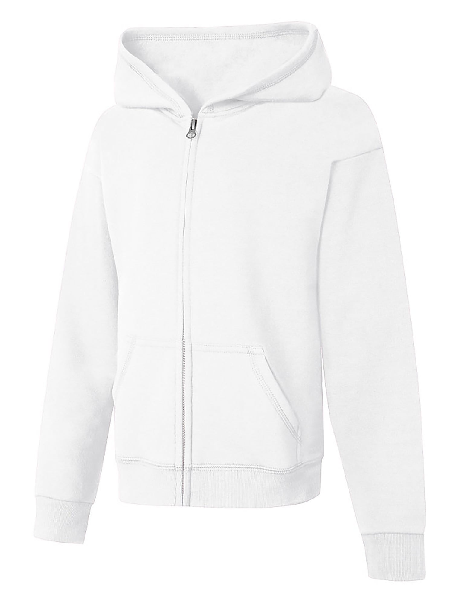 Hanes Girls' Full-Zip Hoodie Sweatshirt, Style OK270 - Walmart.com