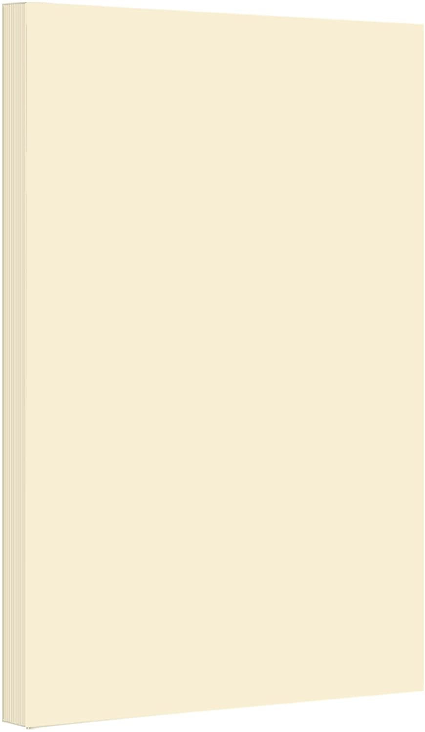 Cream Pastel Color Card Stock 67Lb Cardstock 11” x 17” Inches 50 Sheets Per Pack