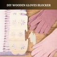 thumbnail image 4 of Miangastore 1 Pair DIY Wooden Knitted Gloves Display Model Hand Woven Gloves Models, 4 of 8