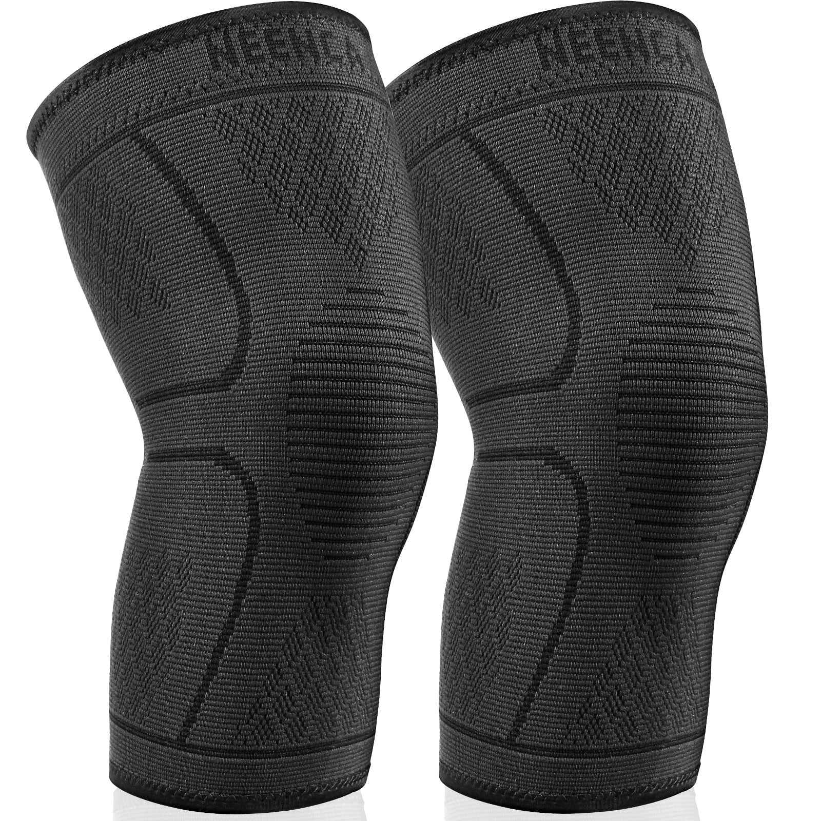 NEENCA 2Pack Knee Compression Sleeve Support for Knee Pain, Running,Gym,Arthritis, Joint Pain