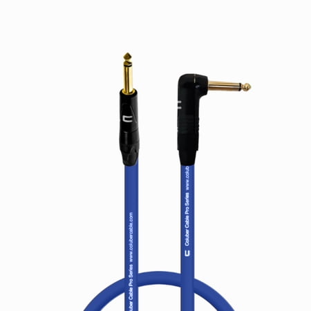 Coluber Cable 1/4" TS Male to Right Angle 1/4" TS 3-Pin Microphone Connector