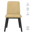 thumbnail image 6 of Steve Silver Vida Modern Vegan Leather Dining Chair, Set of 2, Sand/Black, 6 of 11