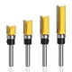 thumbnail image 3 of Kenally 4 pack/lote brocas rebajadoras y rebajadoras al ras superficies de madera lisas y sin costuras broca enrutadora de embutir fácil Herramientas manuales y eléctricas, 3 of 6
