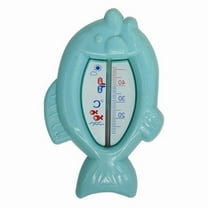 Baby Bath Thermometer, Bath Thermometer Baby Safety, Cute Fish Shape High Temperature Resistance Waterproof Bathtub Thermometer Toy for Infant(Blue)