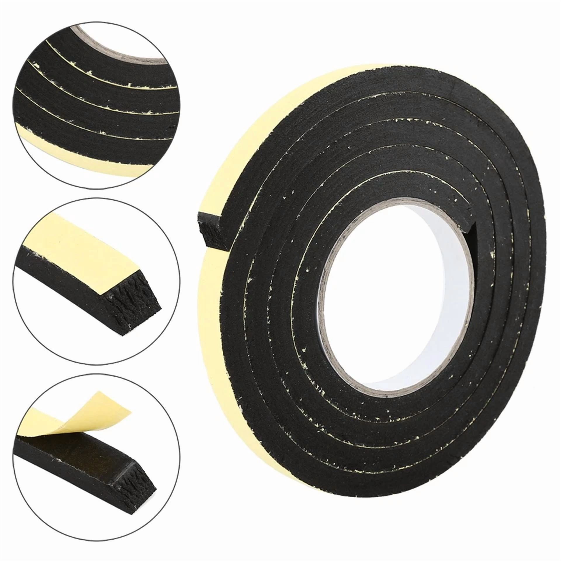 Zyler - 6.6Ft X 3/5 Inch Foam Seal Tape Car Door Window Sealing Strip Weather Stripping
