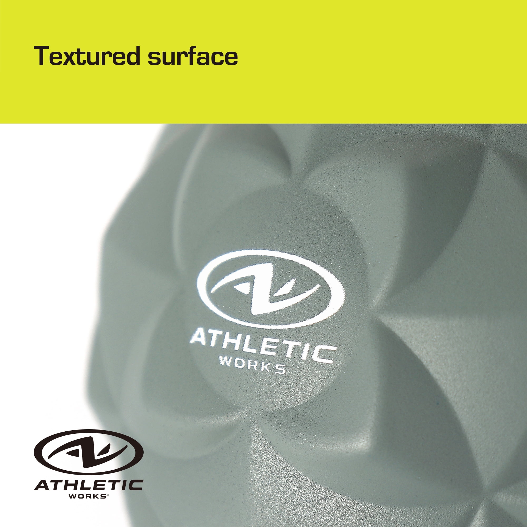 (2 pack) Athletic Works Acupressure Massage Ball High Quality PU Material dia 3in and your On - the - Go Muscle Relief Solution