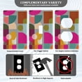 thumbnail image 3 of Yayeee Blank Wall Plate Cover 1-Gang 4.5"x2.7" Home Unused Decorative Outlet, Abstract Geometric Pattern, 3 of 7