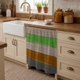 thumbnail image 2 of Farmhouse Cabinet Curtains for Kitchen 35"W x 35"L, Gradient Color Geometric Beige Brown Gray Wood Grain Laundry Sink Cabinets Magic Tape Short Curtain Privacy Panel for Bathroom Vanity Cabinets, 2 of 9