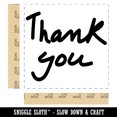 thumbnail image 2 of Thank You Handwritten Fun Text Self-Inking Rubber Stamp Ink Stamper - Red Ink - Large 1-1/2 Inch, 2 of 7
