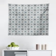thumbnail image 1 of Geometric Tapestry, Moroccan Floral Azulejos Inspired Squares Circles Art, Fabric Wall Hanging Decor for Bedroom Living Room Dorm, 2 Sizes, Taupe Pale Yellow, by Ambesonne, 1 of 1