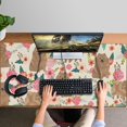 thumbnail image 4 of Long Mouse Pads for Desk,Pomeranian Dogs and Pioneer Flower Desk Mats on Top Of Desks, Desk Mouse Pad Extra Large with 3mm Non-Slip Base and Stitched Edge for Gaming,Office,Work,Home 47.3"x23.6", 4 of 6