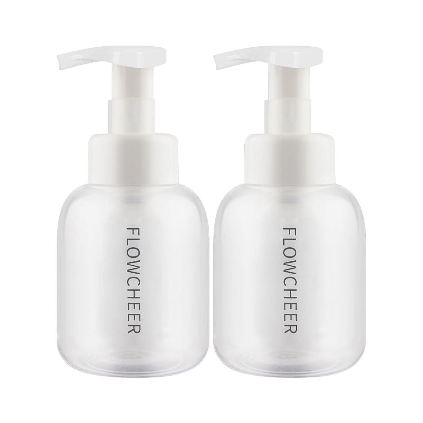 Flowcheer Foaming Hand Soap Dispenser - Round Empty Foam Pump Bottle - PET plastic, BPA free - Set of 2