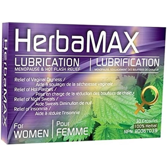 HerbaMAX Women Lubrication, Menopause & Hot Flash Relief 30 Caps