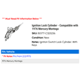 thumbnail image 2 of Ignition Lock Cylinder - Compatible with 1976 Mercury Montego, 2 of 2