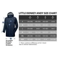 thumbnail image 6 of Little Donkey Andy Men's Waterproof Rain Jacket Outdoor Lightweight Rain Shell Mountain Windbreaker Long Coat for Hiking,Golf,Travel Dark Blue XXXL, 6 of 6
