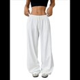 thumbnail image 1 of Pantalones Deportivos Anchos para Mujer, con Cordón, Holgados, de Cintura Alta y Sueltos, Informales XL, 1 of 9
