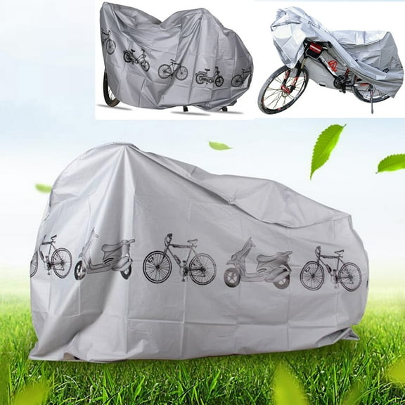 Waterproof Bike Cover | Outdoor Bicycle Rain & Wind Protection Jacket | 210x100cm Polyester Cover for Road Bikes & Adult Bicycles