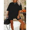 thumbnail image 4 of Womens Oversized T Shirts Loose Fit Crewneck Short Sleeve Tee Summer Tops for Women, 4 of 6