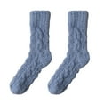 thumbnail image 5 of Mosey 1 Pair Men Winter Socks Mid-tube Coral Fleece Thickened Warm Soft Elastic Anti-slip No Odor Sweat Absorption Solid Color Sports Socks, 5 of 8