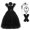 Dress+Accessory, variant on HAWEE Wednesday Addams Costume Girls Addams Dress, Addams Costumes Halloween Cosplay Party Dress 4-13Y