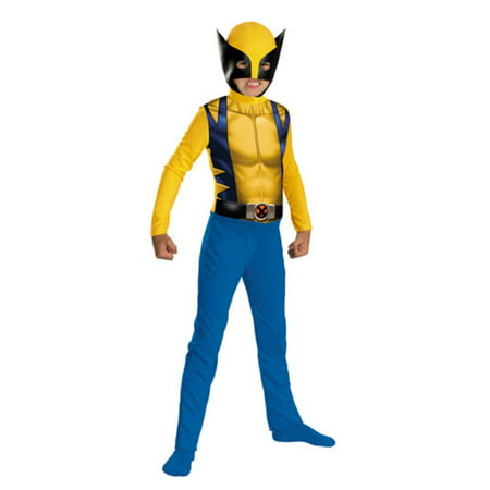 Marvel Comics Boys Wolverine Costume with Mask Large Husky 10-12H