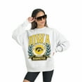 thumbnail image 3 of Women's Gameday Couture Gray Iowa Hawkeyes Premium Fleece Drop Shoulder Oversized Pullover Sweatshirt, 3 of 4