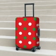 thumbnail image 6 of Gukieu White and Green Polka Dot Print Suitcase Protective Cover, Elastic Zipper Buckle Suitcase Protective Cover, Suitable for Travel, Business Trip-Medium, 6 of 7