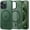 Midnight Green, variant on Strong  for iPhone 15 Pro Max Case, [Compatible with Magsafe] with Screen Protector and Camera Lens Protector, 2 in 1 Shockproof Matte Case for iPhone 15 ProMax 6.7 inch - Titanium Black