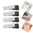 thumbnail image 3 of KAKOWELY Paper Binder Clips 4pcs Metal File Clips Notes Clips Students Paper File Folder Stationary Leather Pen Clip2.76"X0.91"X0.43", 3 of 4